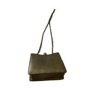 Gold Crossbody Small Evening Bag Rhinestone Closure Chain Strap